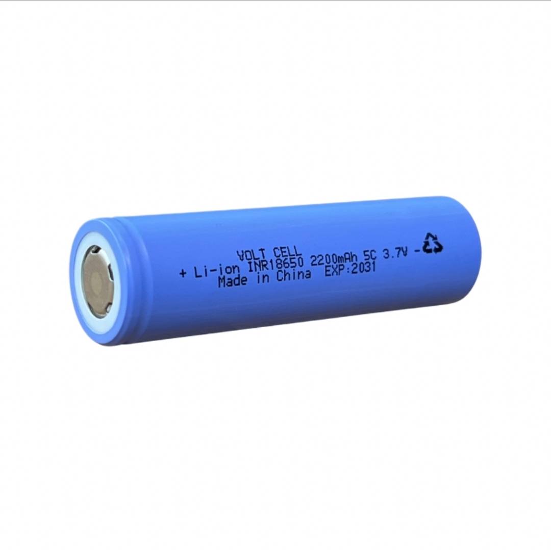 باتری لیتیوم‌یون 18650 ظرفیت 2200mAh با ریت 5C